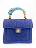 Biagini Art Bag Seashell Starfish Matte Cobalt Blue Powder