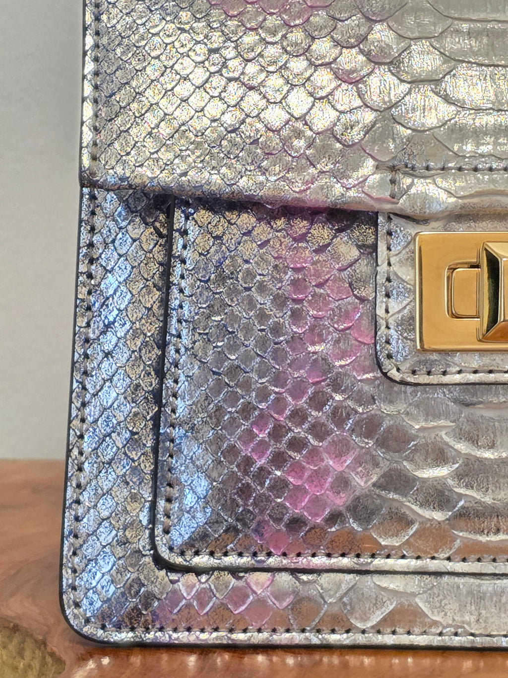 Biagini Art Bag Horse Silver Pink