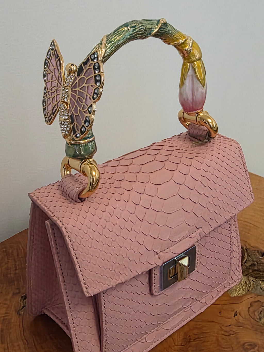 Biagini Art Bag Magnolia Pink Butterfly