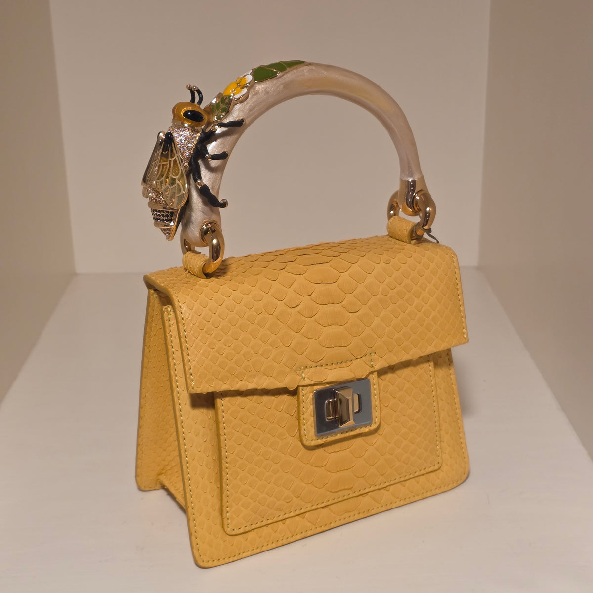 Biagini Art Bag Honey Python Bumble Bee