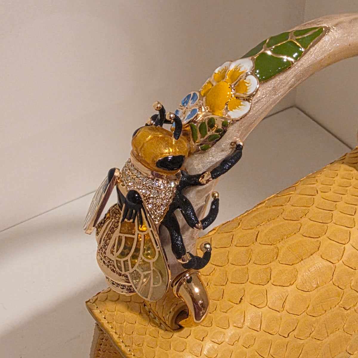 Biagini Art Bag Honey Python Bumble Bee