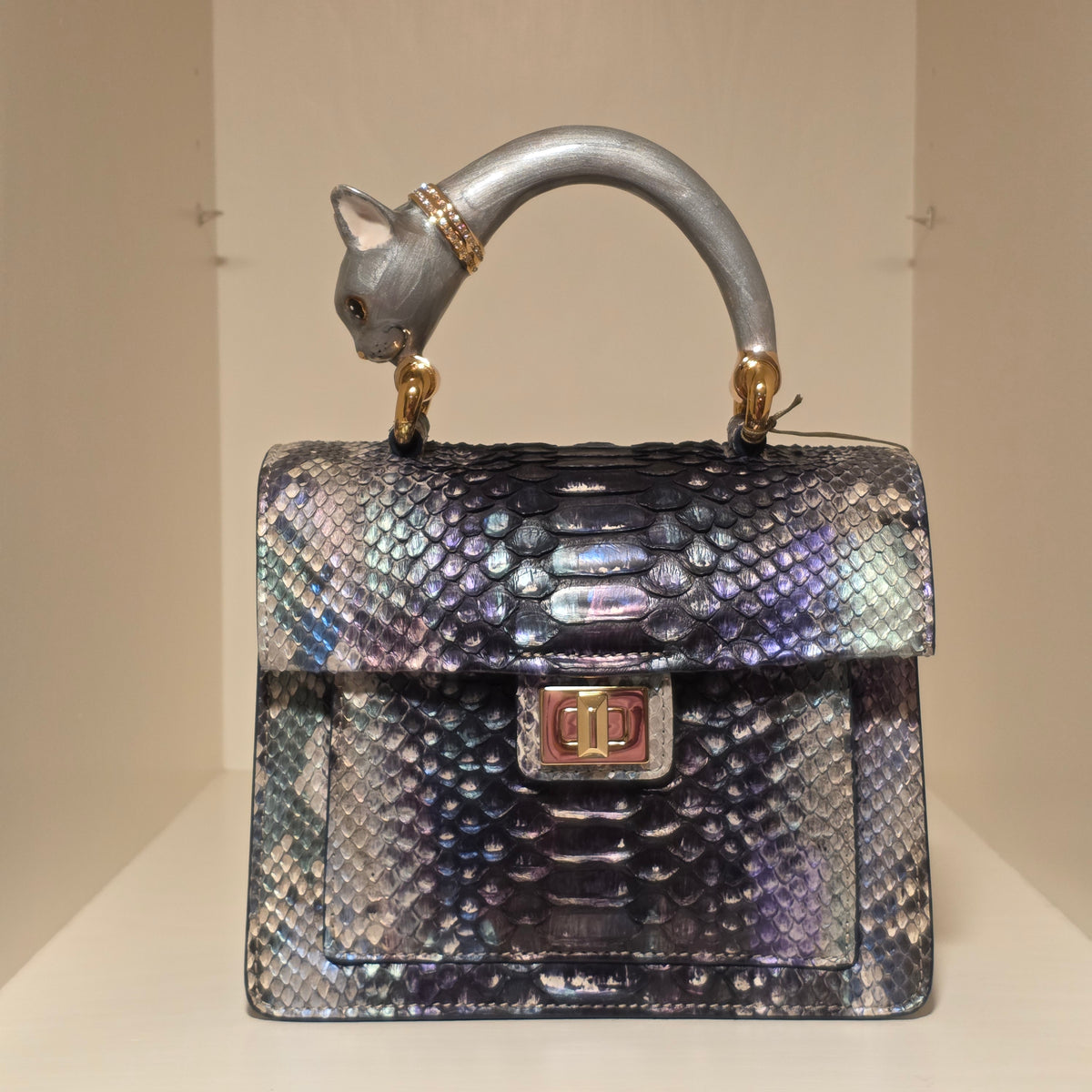 Biagini Art Bag Silver Cat Chagall