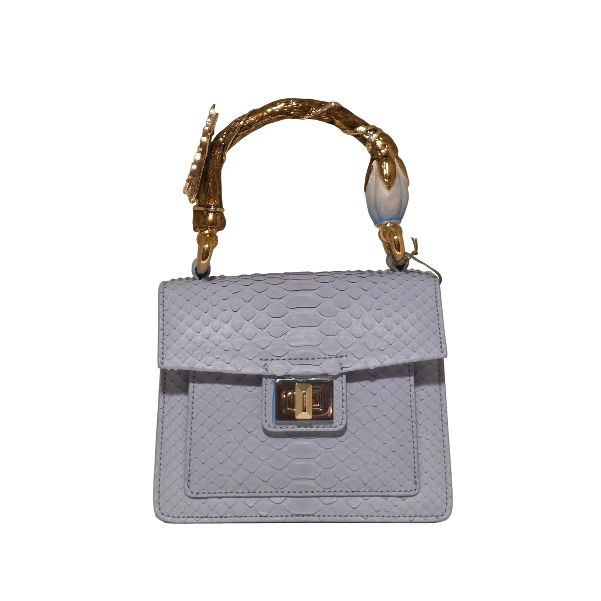 Biagini Art Bag –

Handcrafted in Bologna, Italy since 1968, the Biagini Art Bag is a masterclass in exquisite Italian artistry and uncompromising luxury. Designed to make a statement, this piece showcases genuine python finishes paired with rich, sumptuous suede interior lining. Every detail is meticulously finished, featuring a distinctive hand-painted enameled brass handle and gleaming gold-tone hardware.

Craftsmanship: Made in Italy
Brought to you by Rise And Shine Haven - BellaBarra.store