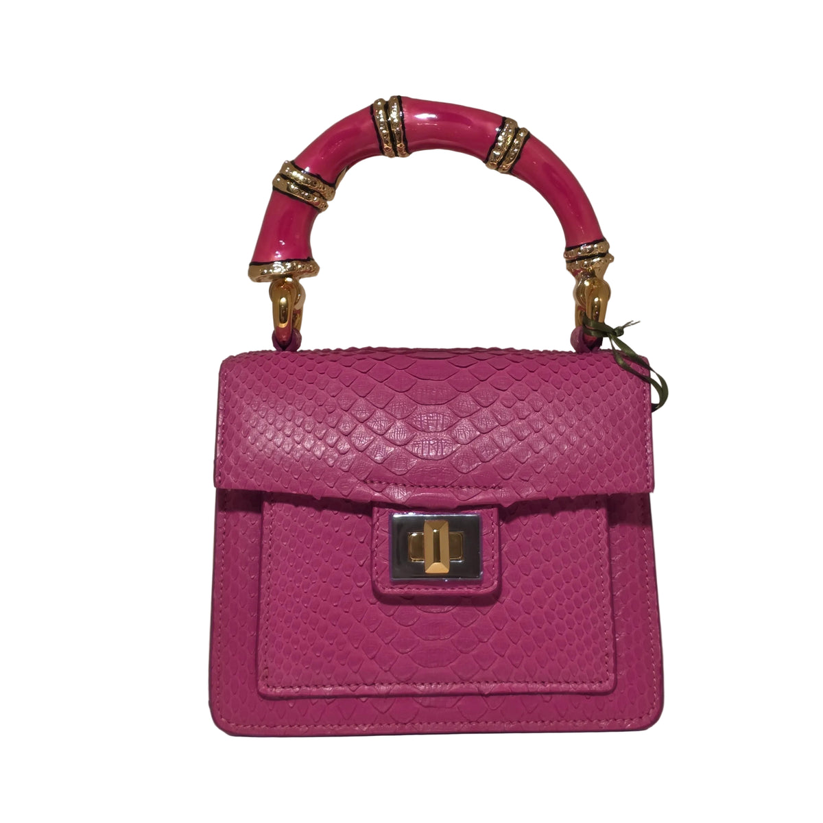 Biagini Art Bag –

Handcrafted in Bologna, Italy since 1968, the Biagini Art Bag is a masterclass in exquisite Italian artistry and uncompromising luxury. Designed to make a statement, this piece showcases genuine python finishes paired with rich, sumptuous suede interior lining. Every detail is meticulously finished, featuring a distinctive hand-painted enameled brass handle and gleaming gold-tone hardware.

Craftsmanship: Made in Italy
Brought to you by Rise And Shine Haven - BellaBarra.store