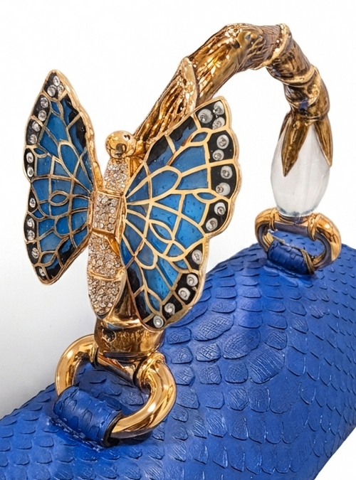 Biagini Art Bag Blue Butterfly