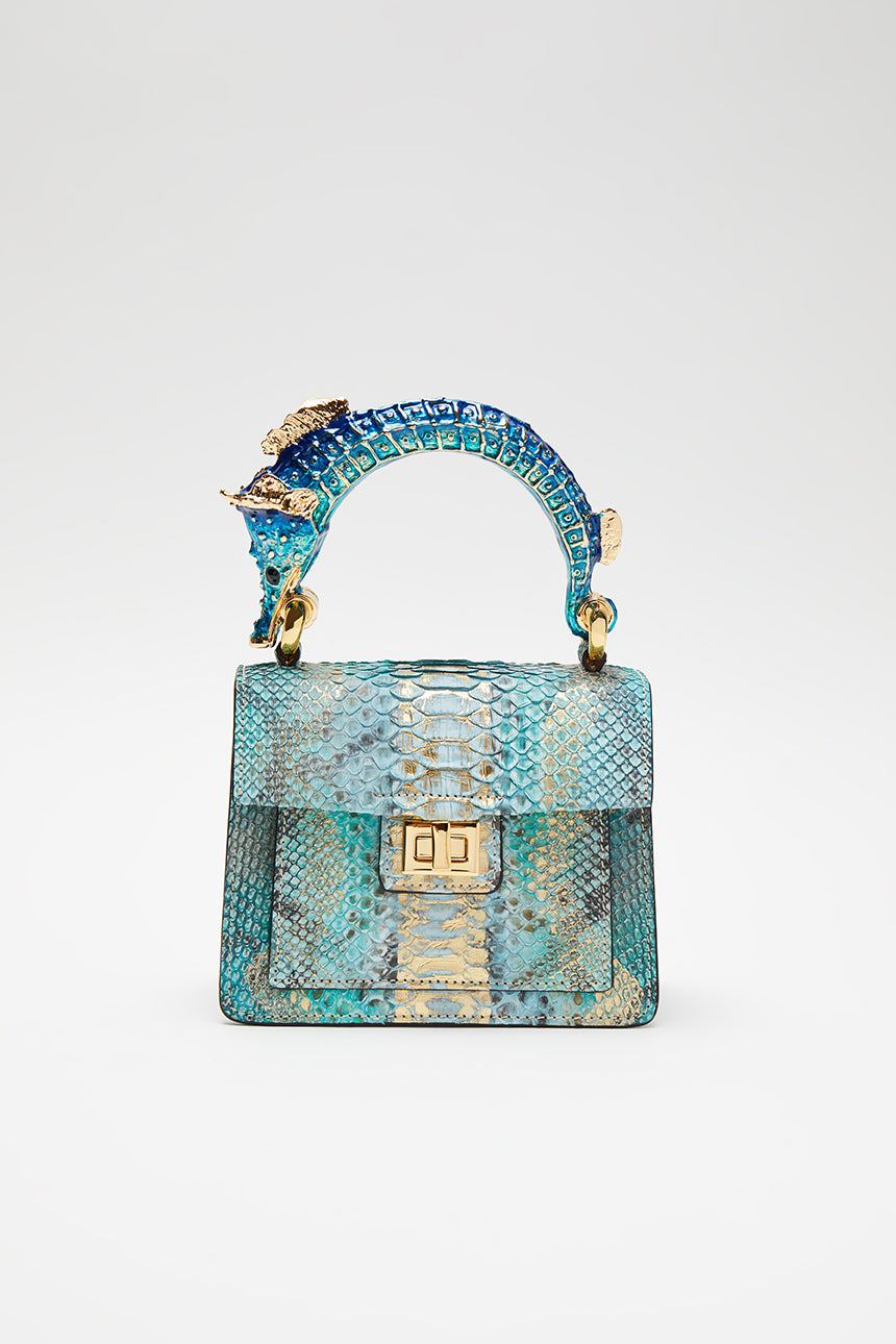 Biagini Art Bag SeaHorse Blue